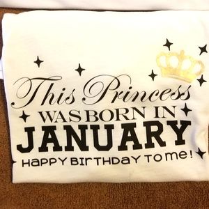 January PRINCESS tees
